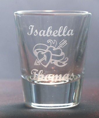 Personalized Stainless Steel Shot Glass each Custom Engraved